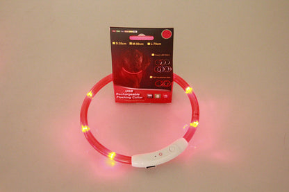 Wiederaufladbares LED-Halsband | USB-Halsband mit 3 Lichtmodi. Von FurLaati!