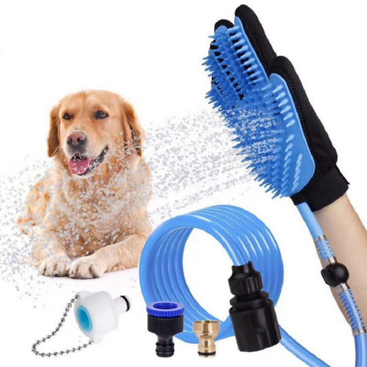 Massage-Duschhandschuh für Haustiere | Waschbürste mit Wasseranschluss