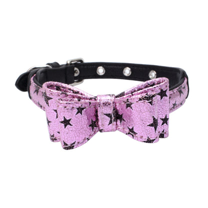 Leder-Fliege-Halsband | Elegantes Accessoire für Hunde & Katzen