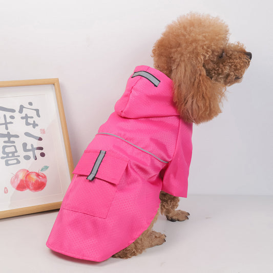 Wasserdichter und Reflektierender Regenmantel für Hunde und Katzen. Von FurLaati