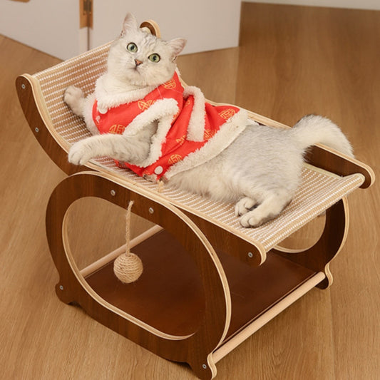 Ökologische Massivholz Katzenliege mit Sisalmatte Von FurLaati