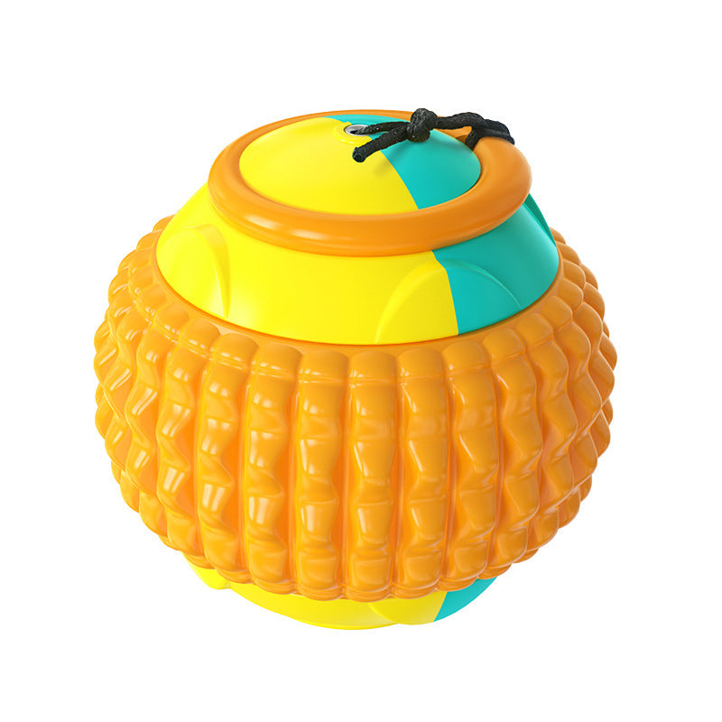 Interaktiver Handwurf-Ball | Zahnreinigendes Hundespielzeug mit Kordel. Von FurLaati!