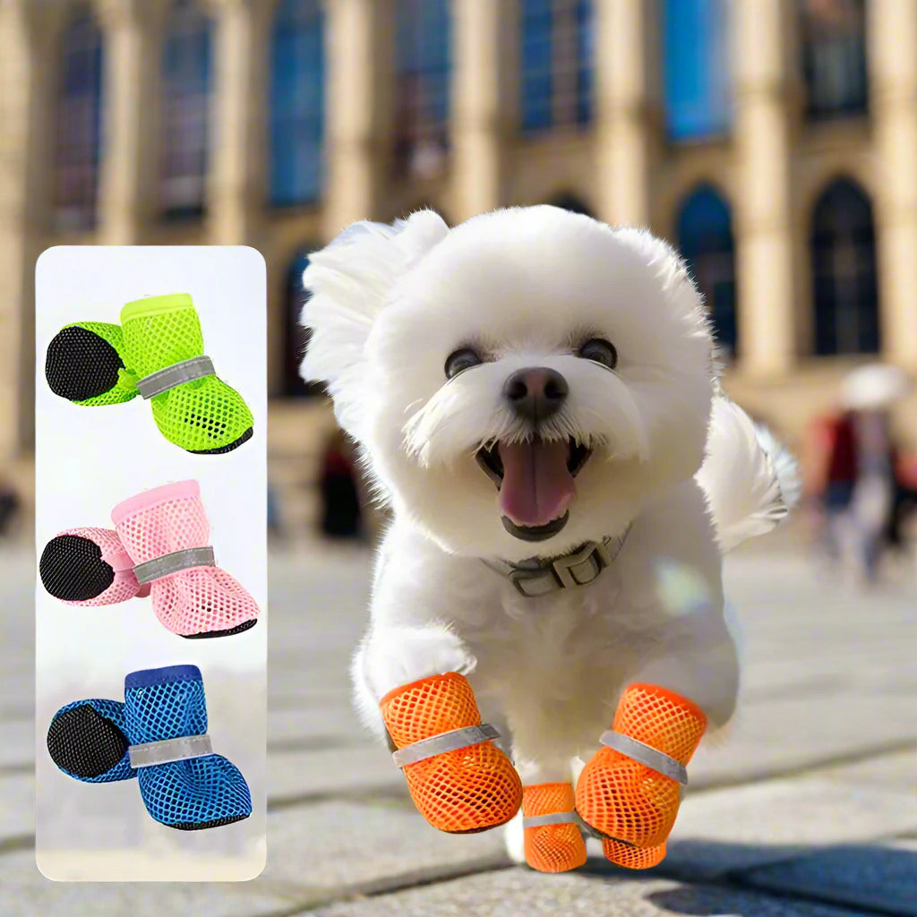 Atmungsaktive und Reflektierende Hundeschuhe zum Schutz vor heißem Asphalt Von FurLaati