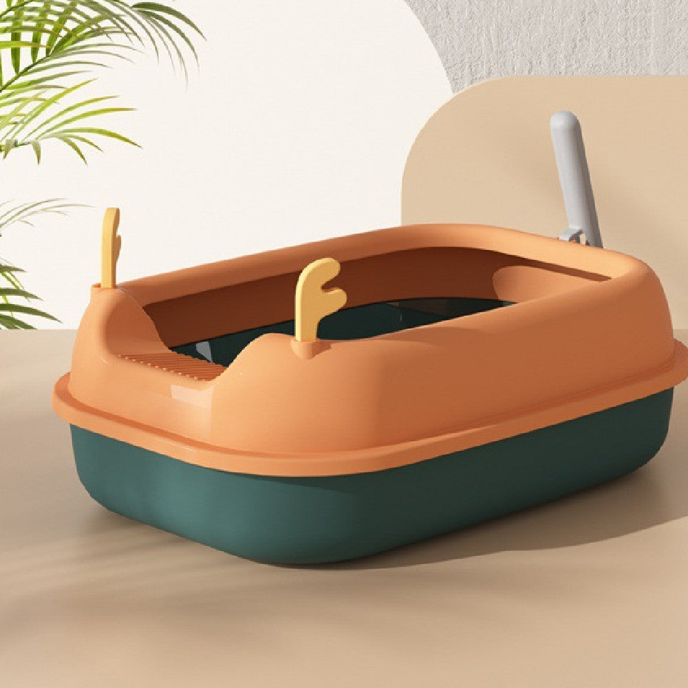 Stylisches Katzentoilette-Set
