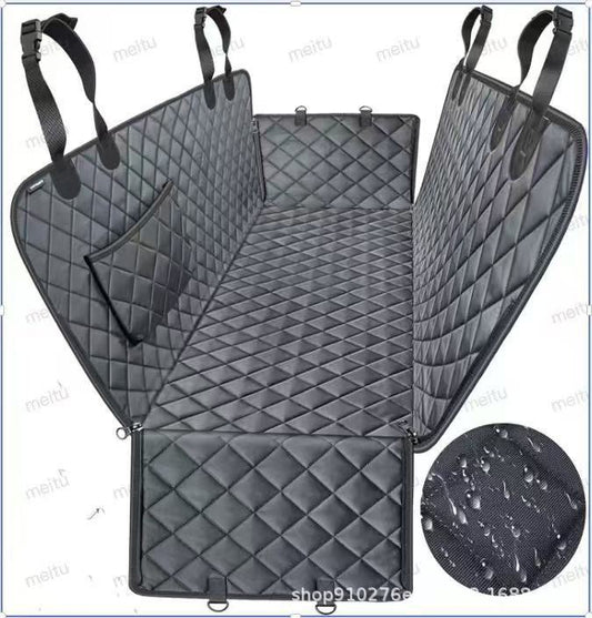 Multifunktionale Diamant-Stepp-Auto-Sitzschutzmatte mit Taschen und Anti-Kratz-Funktion Von FurLaati