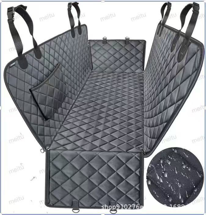Multifunktionale Diamant-Stepp-Auto-Sitzschutzmatte mit Taschen und Anti-Kratz-Funktion Von FurLaati