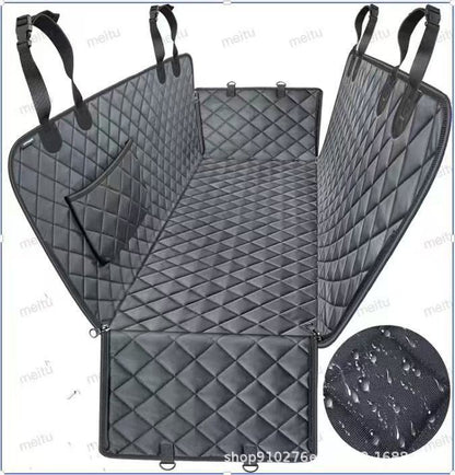 Multifunktionale Diamant-Stepp-Auto-Sitzschutzmatte mit Taschen und Anti-Kratz-Funktion Von FurLaati