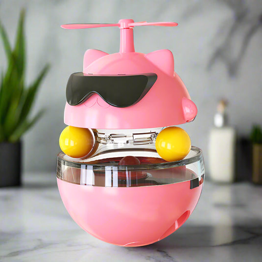 Interaktiver Laser-Futterspender | USB-wiederaufladbares Katzen-Wackelspielzeug Von FurLaati