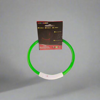 Wiederaufladbares LED-Halsband | USB-Halsband mit 3 Lichtmodi. Von FurLaati!