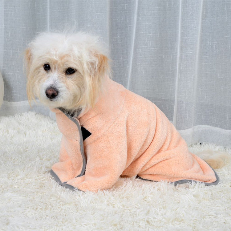 Schnelltrocknender & Superabsorbierender Mikrofaser-Haustier-Bademantel / Trockentuch für Hunde und Katzen