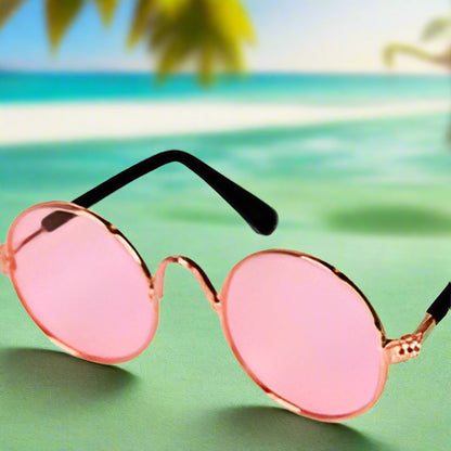 Haustier-Sonnenbrille & Strohhut Set