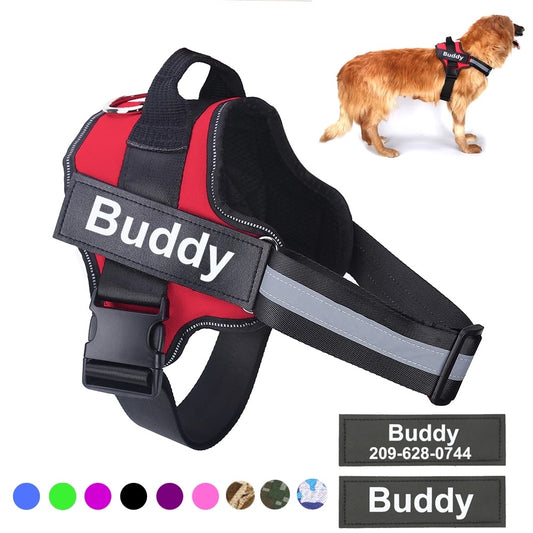 Personalisiertes Anti-Zug Hundegeschirr | Atmungsaktiv & Reflektierend | Verstellbar für Alle Hundegrößen. Von FurLaati!