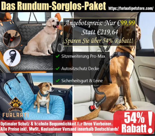 All-in-One Auto-Sicherheits- & Komfort-Set für Hunde Pro-Max Von FurLaati