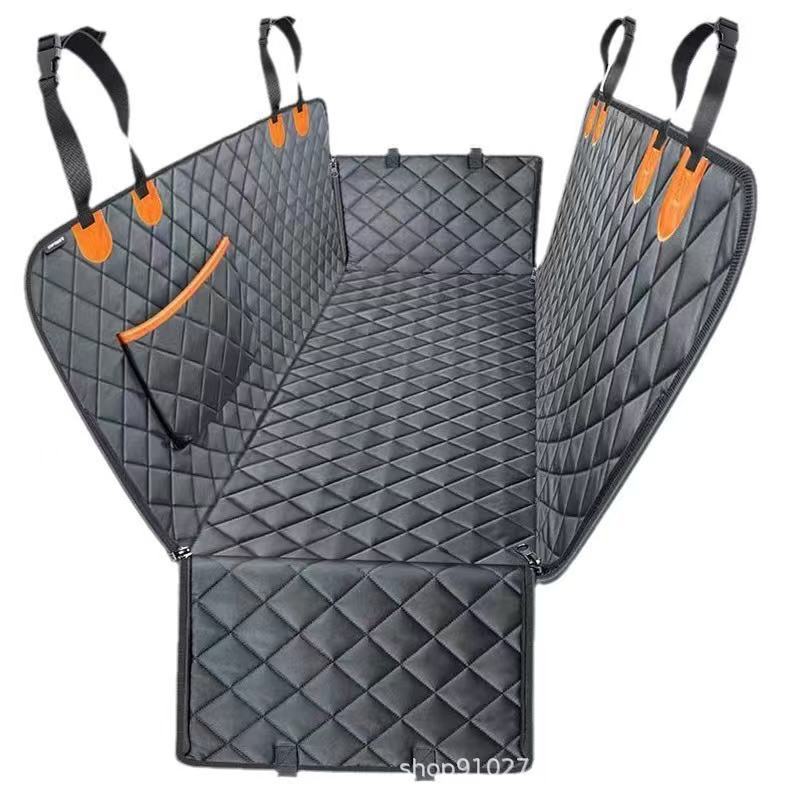 Multifunktionale Diamant-Stepp-Auto-Sitzschutzmatte mit Taschen und Anti-Kratz-Funktion Von FurLaati