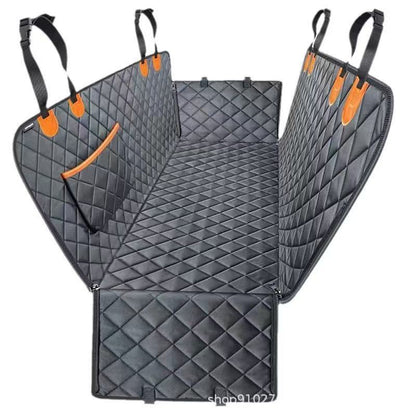 Multifunktionale Diamant-Stepp-Auto-Sitzschutzmatte mit Taschen und Anti-Kratz-Funktion Von FurLaati