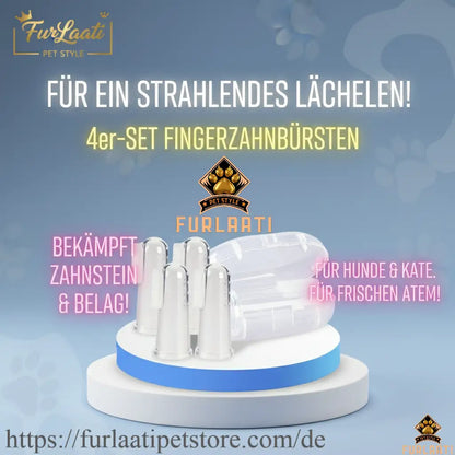 Premium All-in-One Zahnreinigungs-Set mit ESSBARER Zahnpasta für Hunde & Katzen – Ausgezeichneter Bestseller