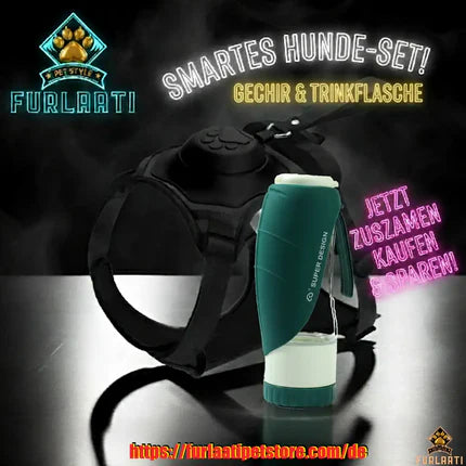 Sicher Reisen Set: 2-in-1 Trinkflasche