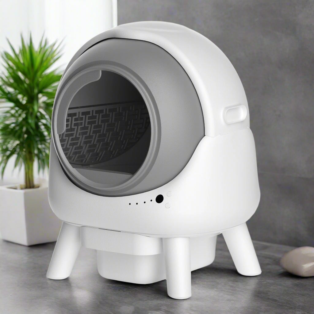 Intelligente Roll-Katzentoilette mit Spritzschutz Von FurLaati