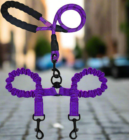 Leuchtende Doppel-Hundeleine für 2 Hunde von FurLaati