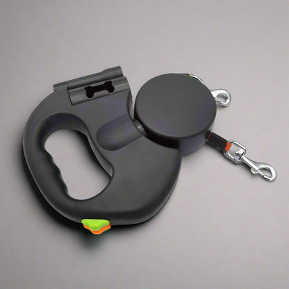 Doppel-Hundeleine mit LED-Licht und Kotbeutelspender von FurLaati