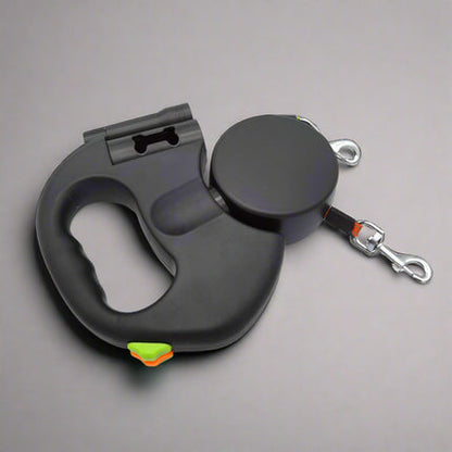 Doppel-Hundeleine mit LED-Licht und Kotbeutelspender von FurLaati
