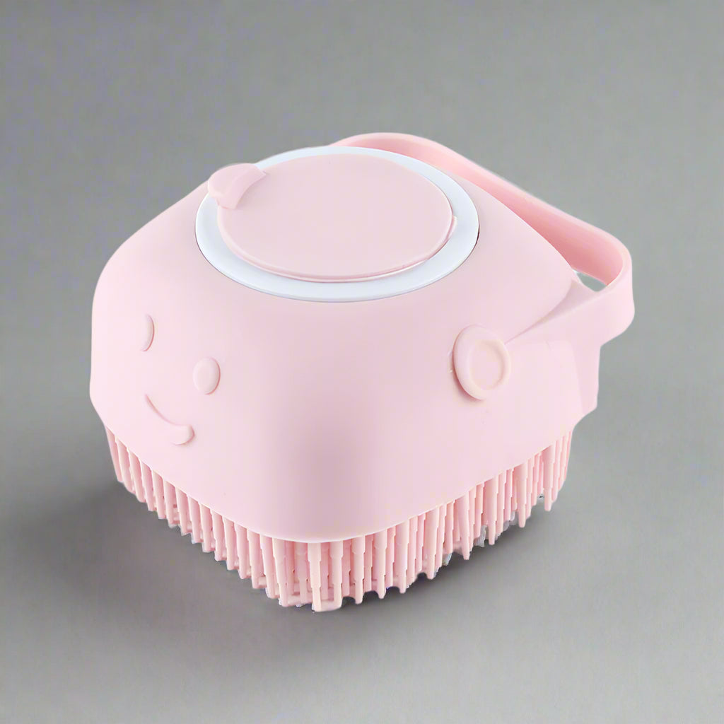 Luxuriöser Silikon-Badebürste mit Shampoo-Spender & Massagefunktion