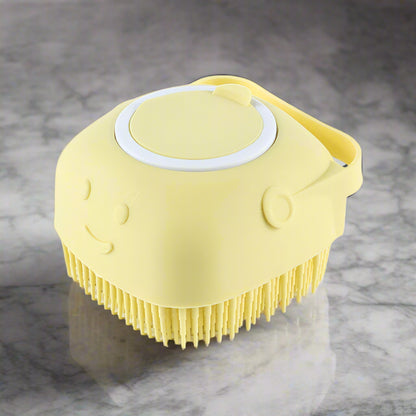 Luxuriöser Silikon-Badebürste mit Shampoo-Spender & Massagefunktion
