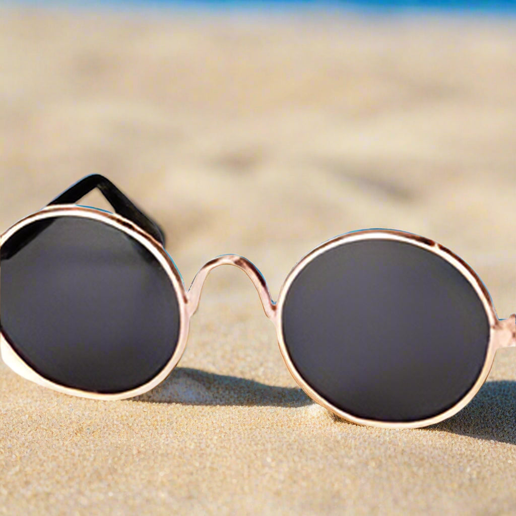 Haustier-Sonnenbrille & Strohhut Set