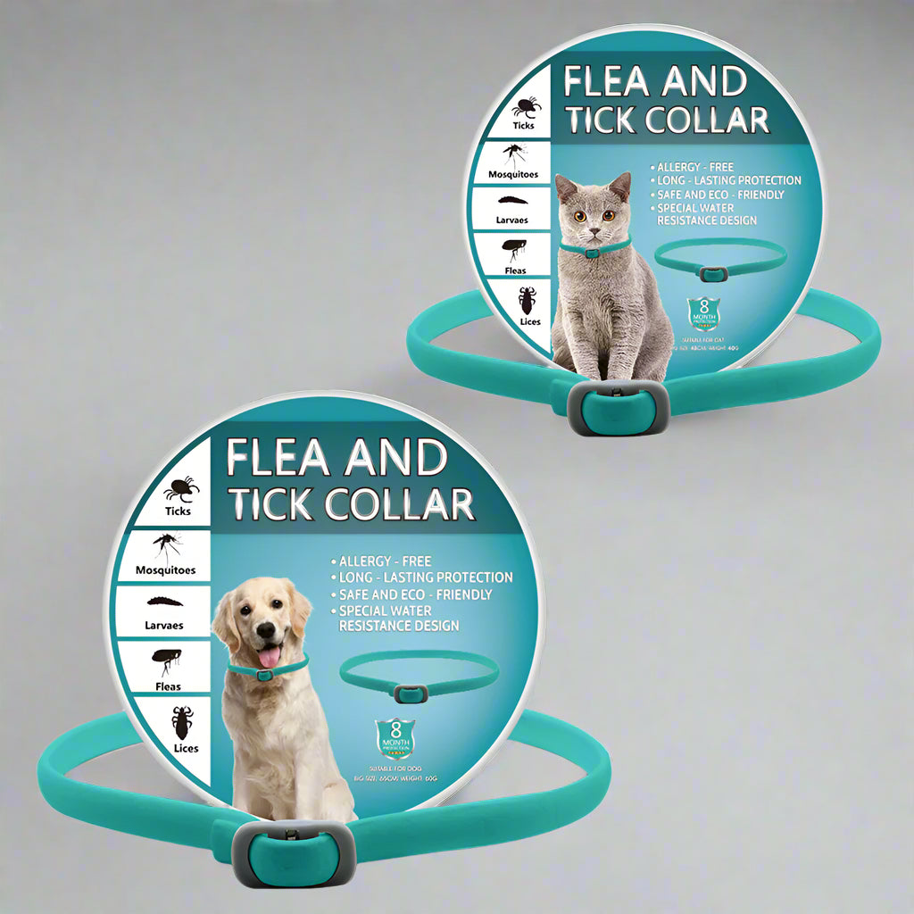 Detailansicht: A new type of composite material insect repellent collar in sky blue / 65cm dog bag des Produkts…