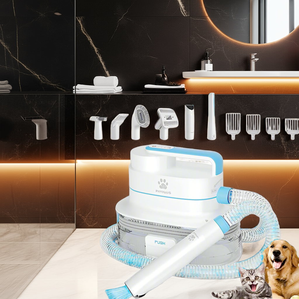 6-in-1 Tierhaarschneider mit Vakuumfunktion. Grooming von FurLaati