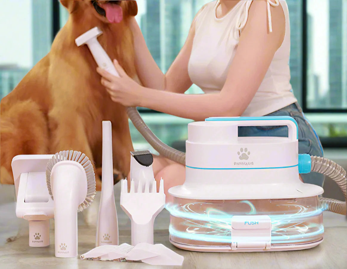 6-in-1 Tierhaarschneider mit Vakuumfunktion. Grooming von FurLaati