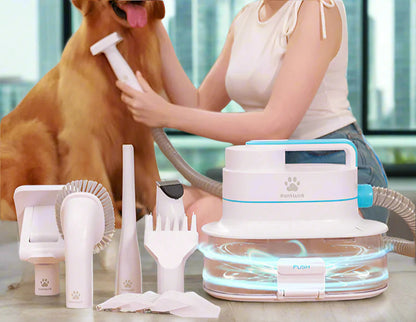 6-in-1 Tierhaarschneider mit Vakuumfunktion. Grooming von FurLaati