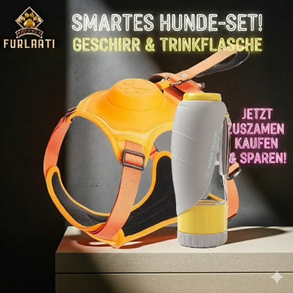 Sicher Reisen Set: 2-in-1 Trinkflasche