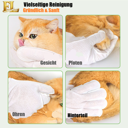 Feuchtreinigungshandschuhe für Hunde und Katzen