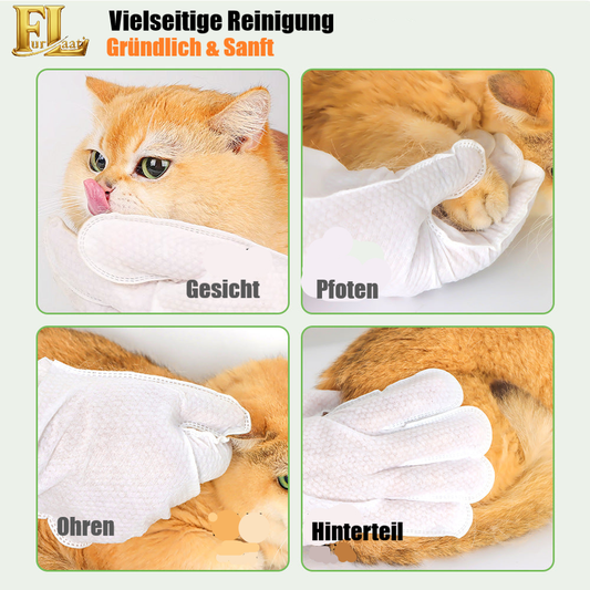 Feuchtreinigungshandschuhe für Hunde und Katzen