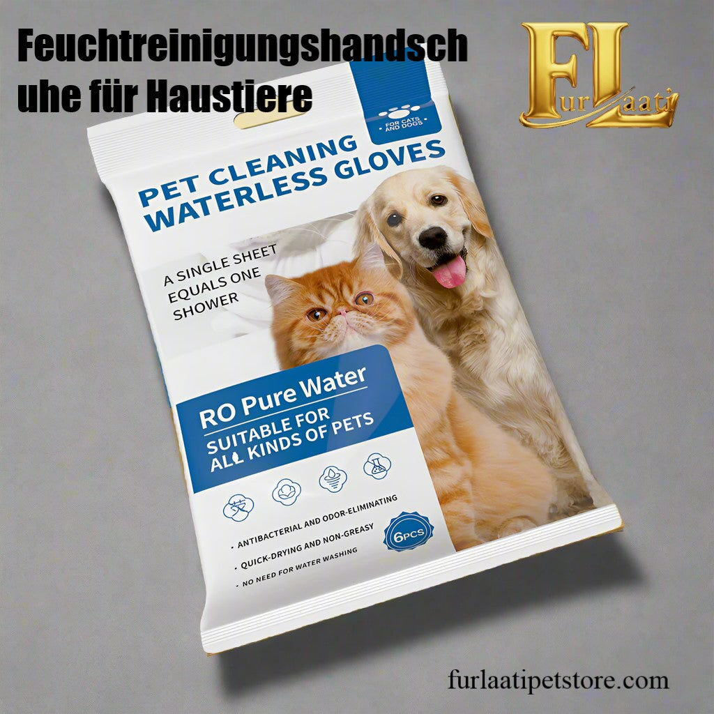 Feuchtreinigungshandschuhe für Hunde und Katzen