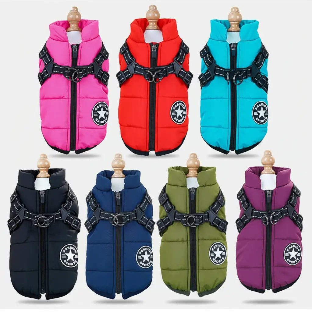 Detailansicht: camouflage / M des Produkts Luxuriöse Winterweste "Hundeschutz Pro" für Hunde & Katzen