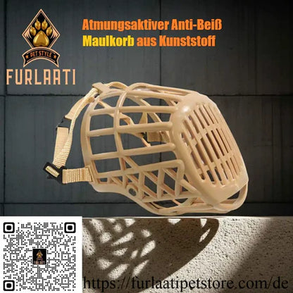 Atmungsaktiver Anti-Beiß Maulkorb aus Kunststoff Detailansicht (Bild 10) des Produkts