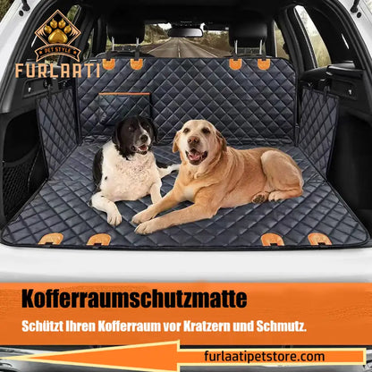 Multifunktionale Diamant-Stepp-Auto-Sitzschutzmatte mit Taschen und Anti-Kratz-Funktion Von FurLaati