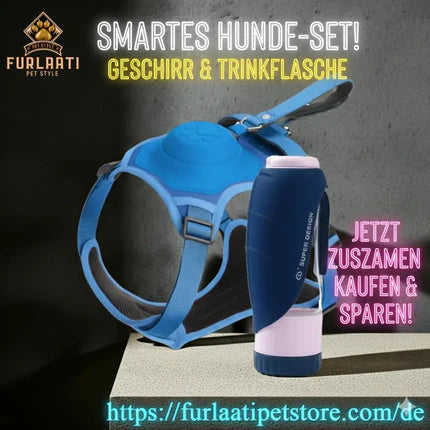Sicher Reisen Set: 2-in-1 Trinkflasche