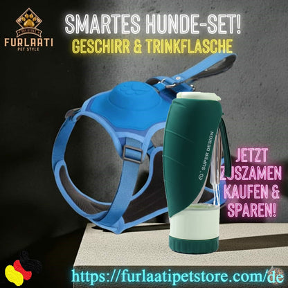 Sicher Reisen Set: 2-in-1 Trinkflasche