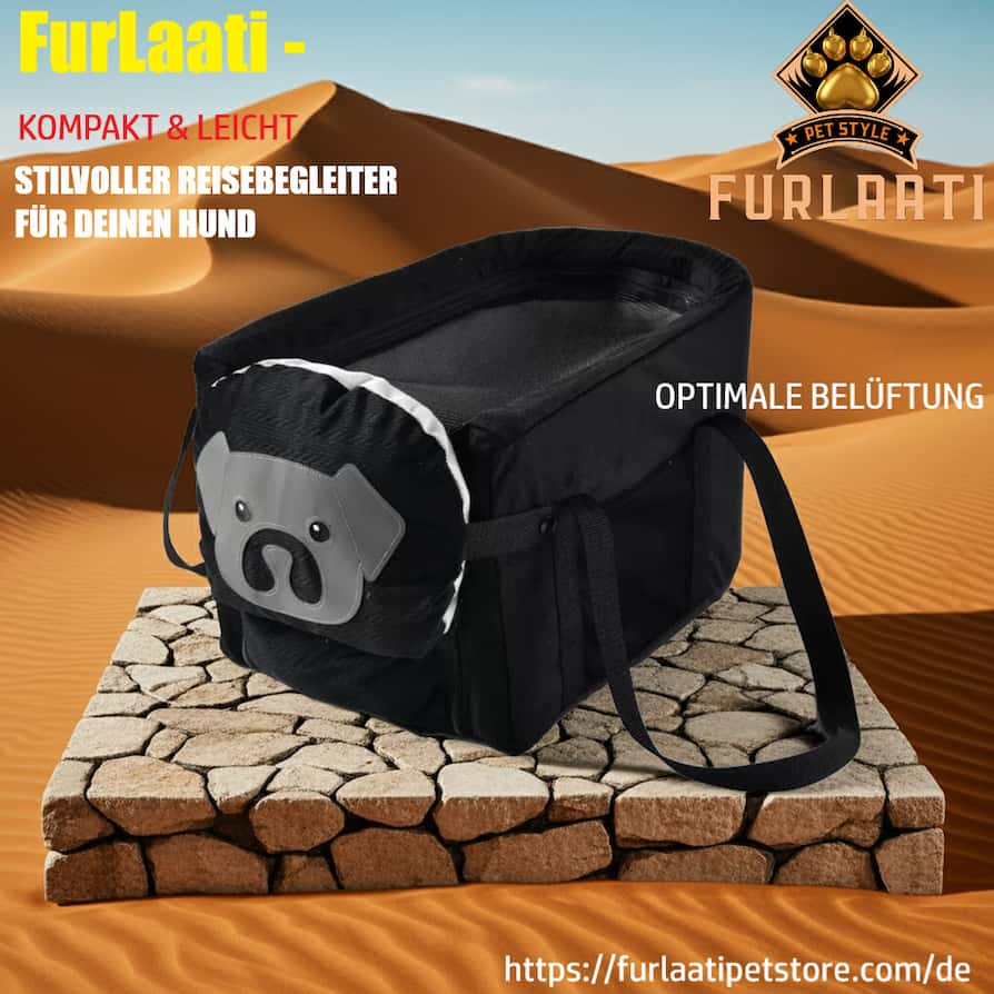 Deluxe Auto-Hundetransportsitz – Faltbar für Reisen von FurLaati
