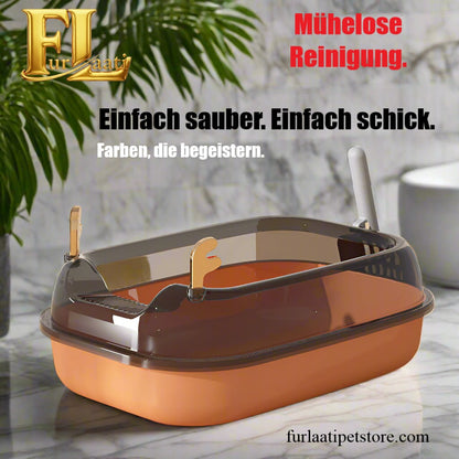 Stylisches Katzentoilette-Set