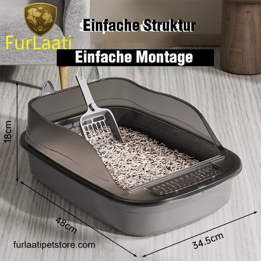 Großes Katzentoilette mit hohem Rand und Spritzschutz Von FurLaati