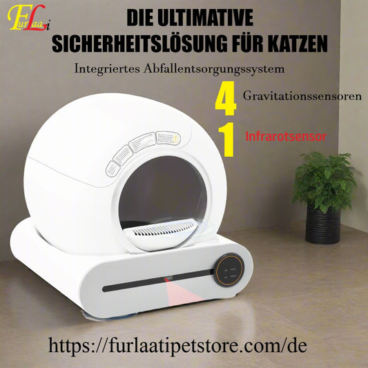 Automatische Katzentoilette, Selbstreinigendes Katzenklo, Intelligentes Katzen-WC. Von FurLaati
