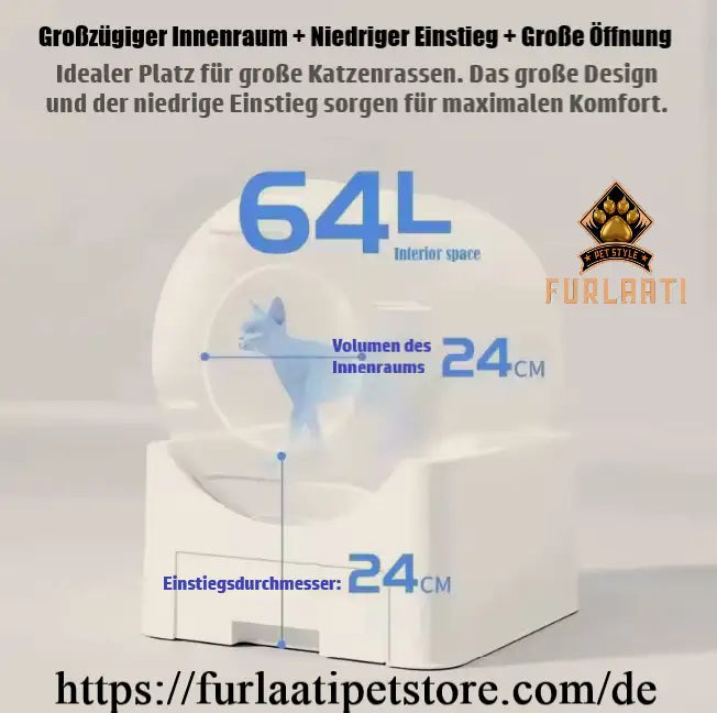 Katzentoilette, Selbstreinigend, Intelligent mit App-Steuerung Detailansicht (Bild 3) des Produkts