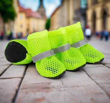 Atmungsaktive und Reflektierende Hundeschuhe zum Schutz vor heißem Asphalt Von FurLaati